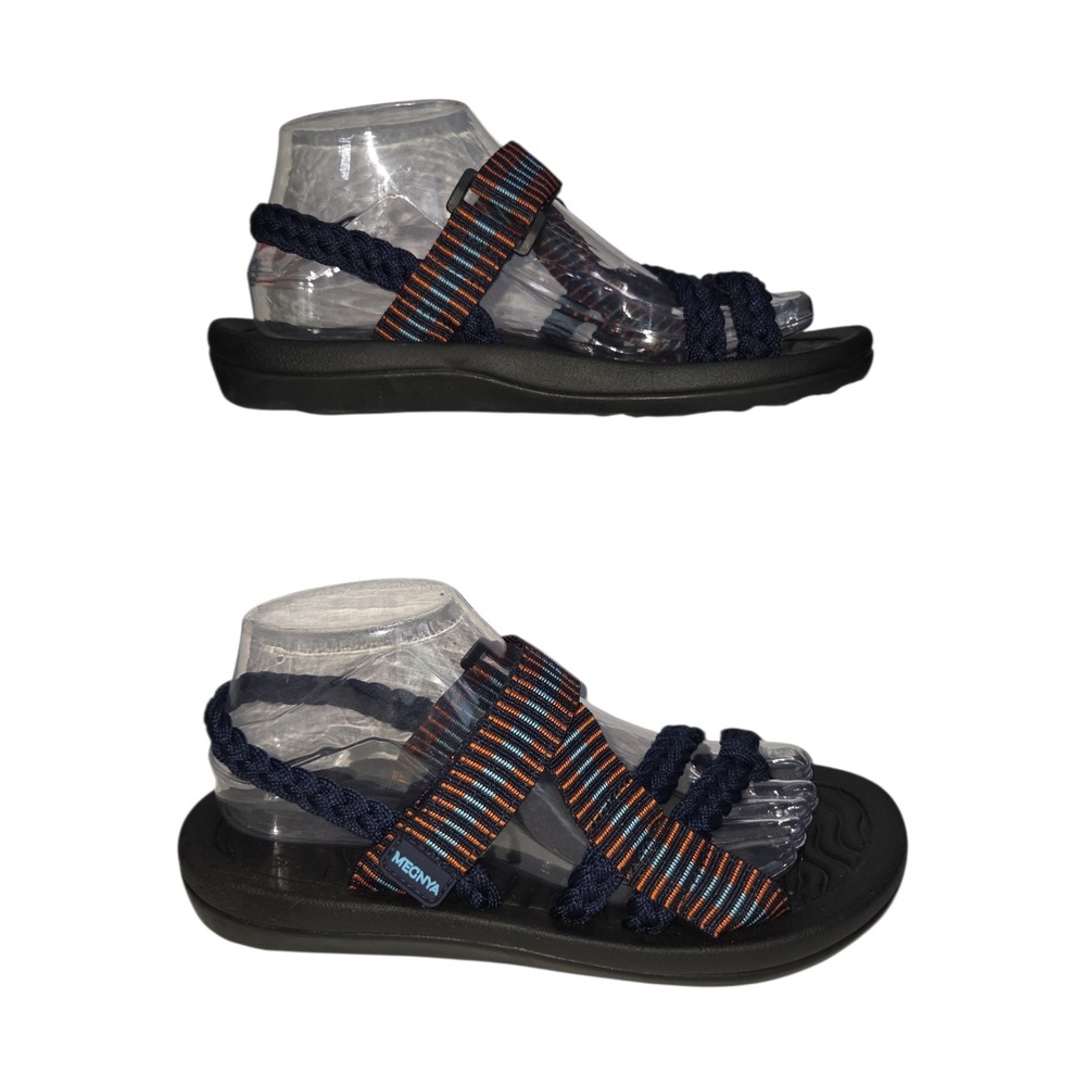 Megnya‎ Navy Blue Braided Walking/Hiking Sandals Womens 9